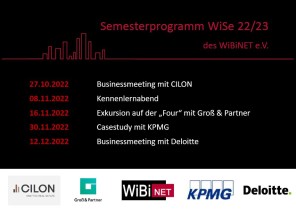 Semesterprogramm WiSe 22/23
