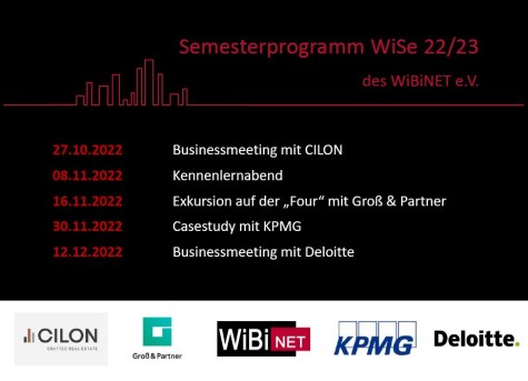 Semesterprogramm WiSe 22/23